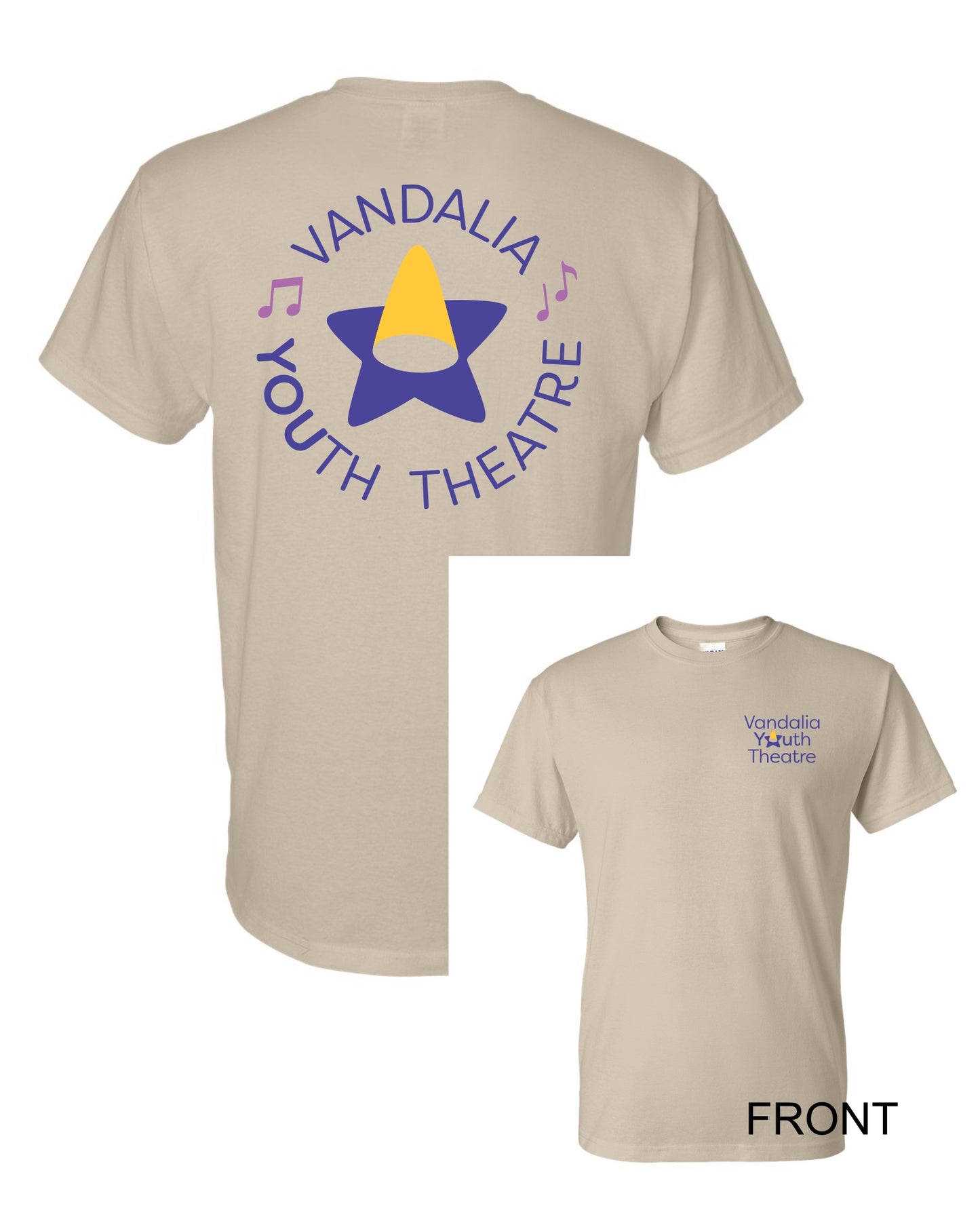 Vandalia Youth Theatre TShirt - Sand