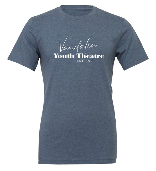 Vandalia Youth Theatre Est 1993 TShirt - HEATHER SLATE