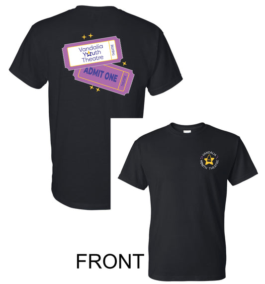 VYT Show Ticket TShirt - BLACK