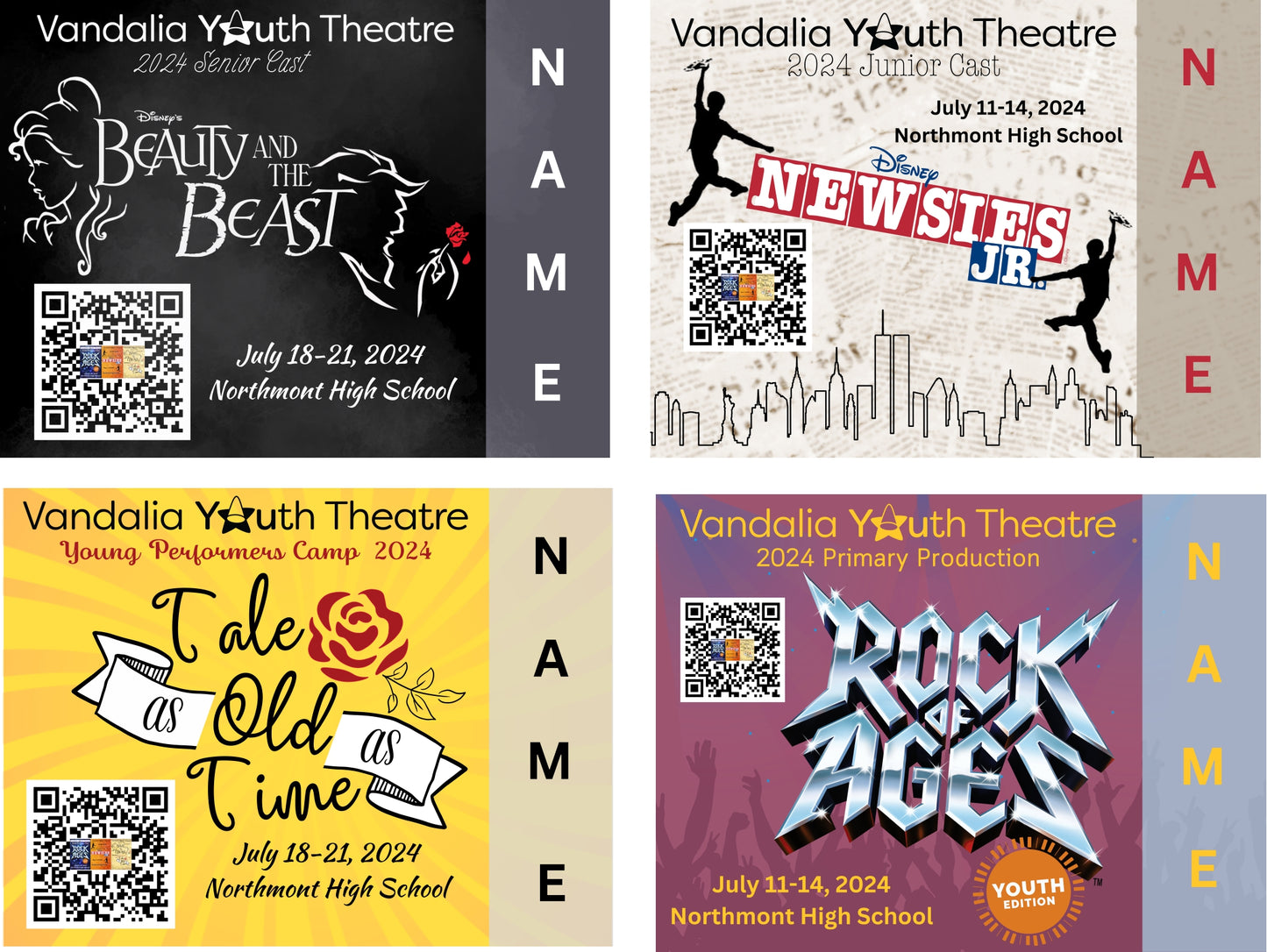 Vandalia Youth Theatre Production Yard Signs