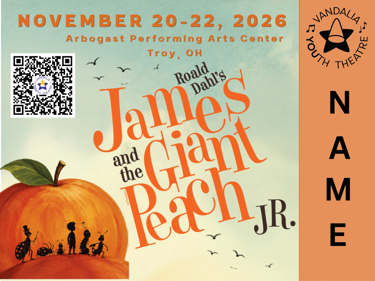 Vandalia Youth Theatre Production Fall 2026 Yard Sign