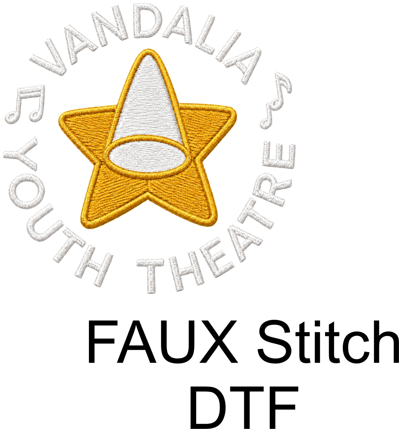 FAUX Stitch VYT Circle Full Zip Microfleece